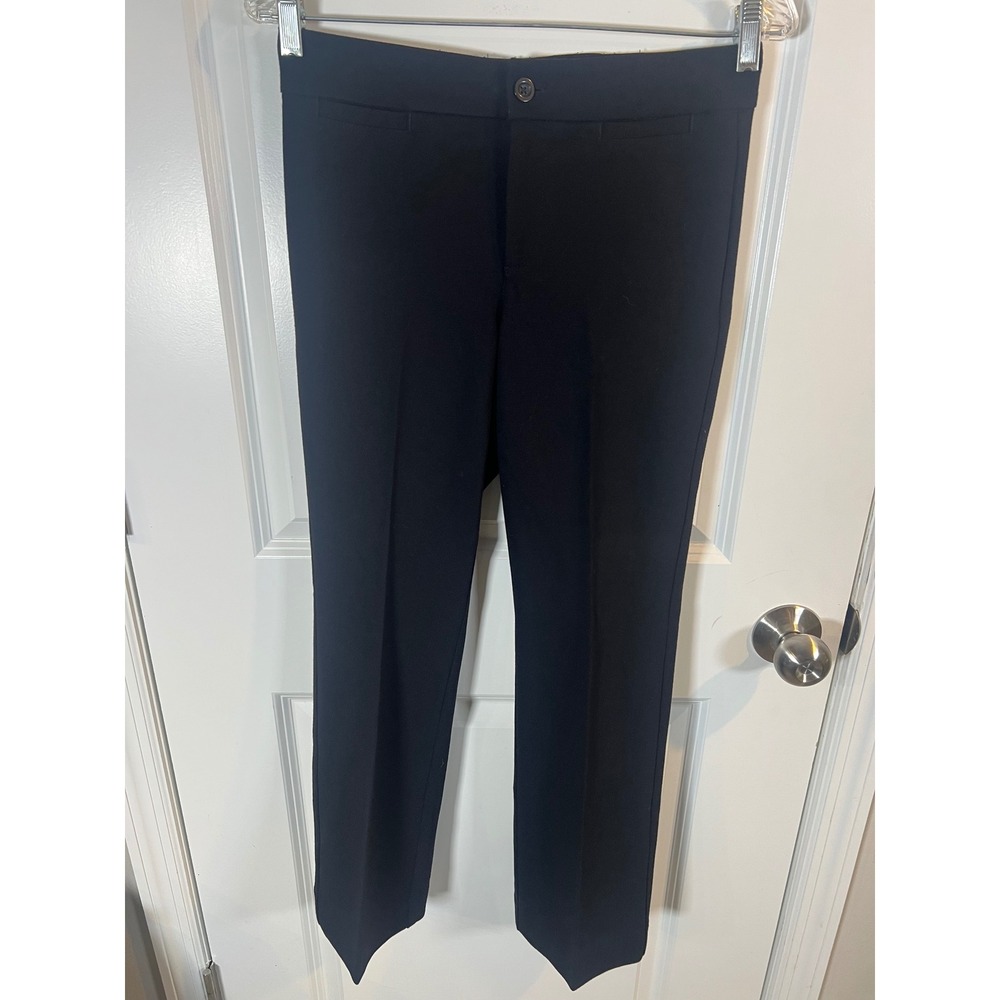 NYDJ Womens Dress Pants Ponte Knit Stretch Black‎ 2P